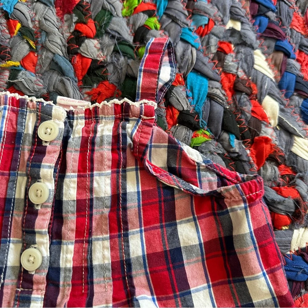 Lot Of 2 Toddler Dresses Size 18 Months OshKosh Plaid & Embroidered Polka Dot